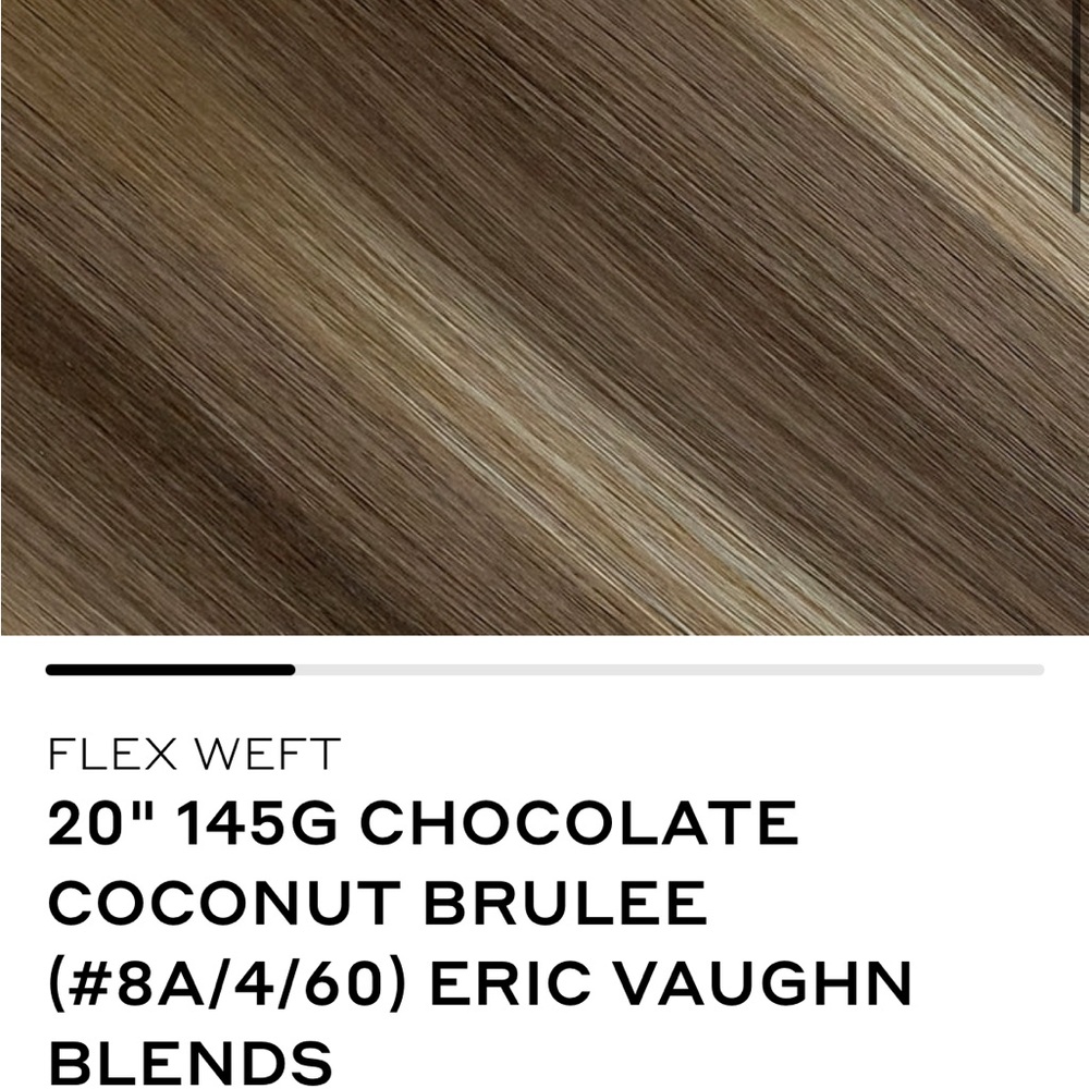 BELLAMI 20” Flex Weft Hair Extensions - Chocolate Coconut Brûlée - Picture 8 of 8